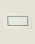Tre Righe Ivory/emerald tub mat