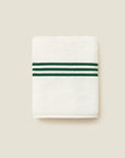 Tre Righe Ivory/Emerald Washcloth