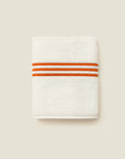 Tre Righe Ivory/Orange Washcloth