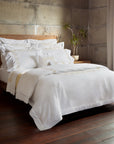 Paolina bed white/beige side angle