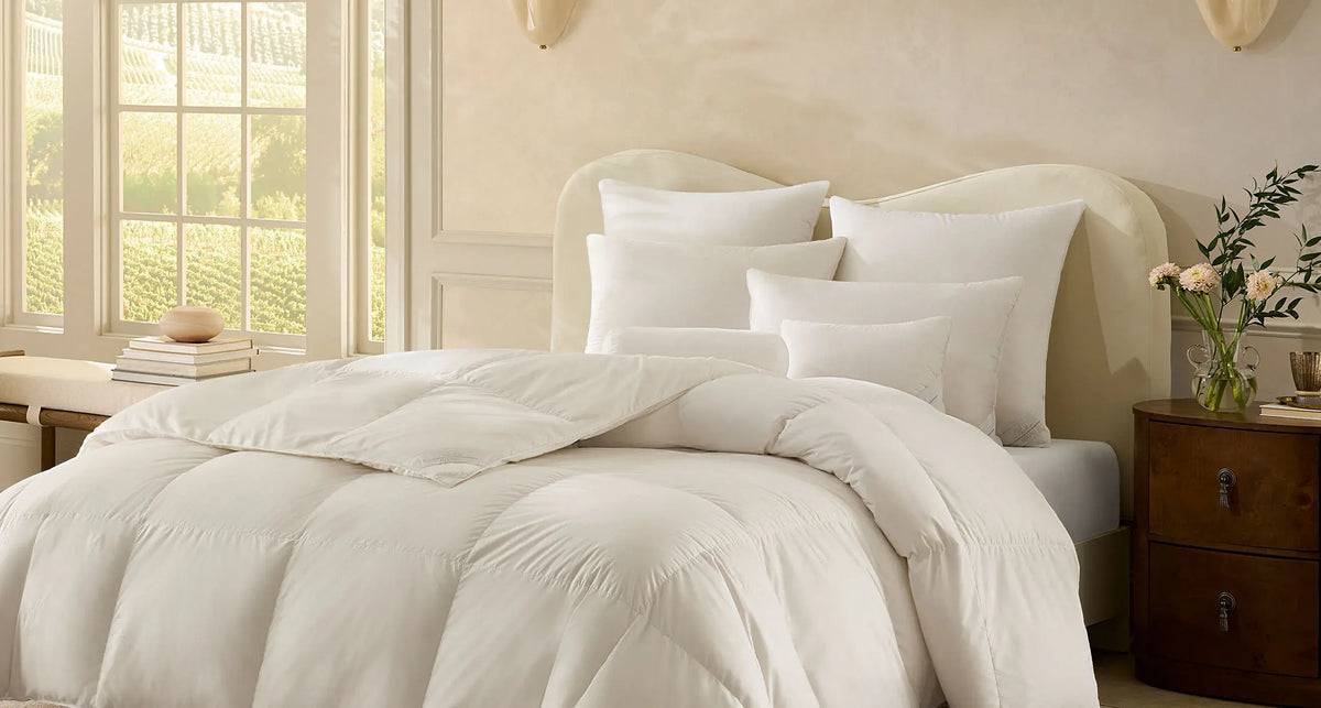Divino down pillows and duvet 
