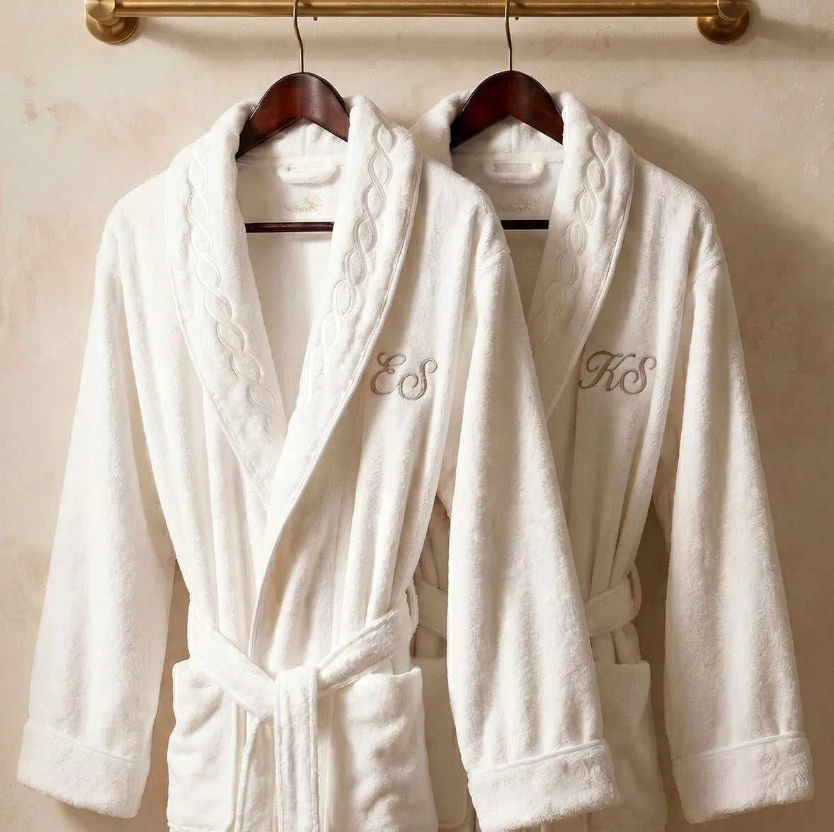 Treccia monogram robe