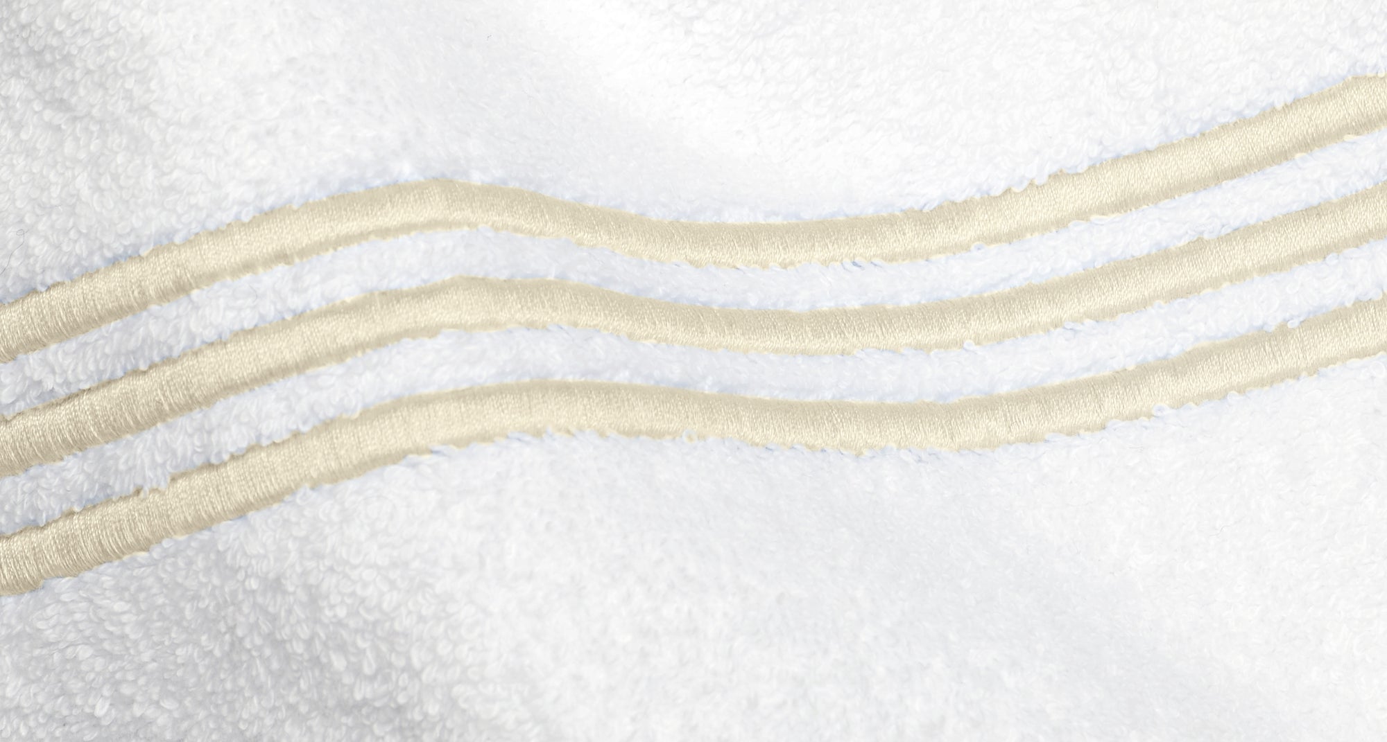 Tre Righe white/beige towels linens