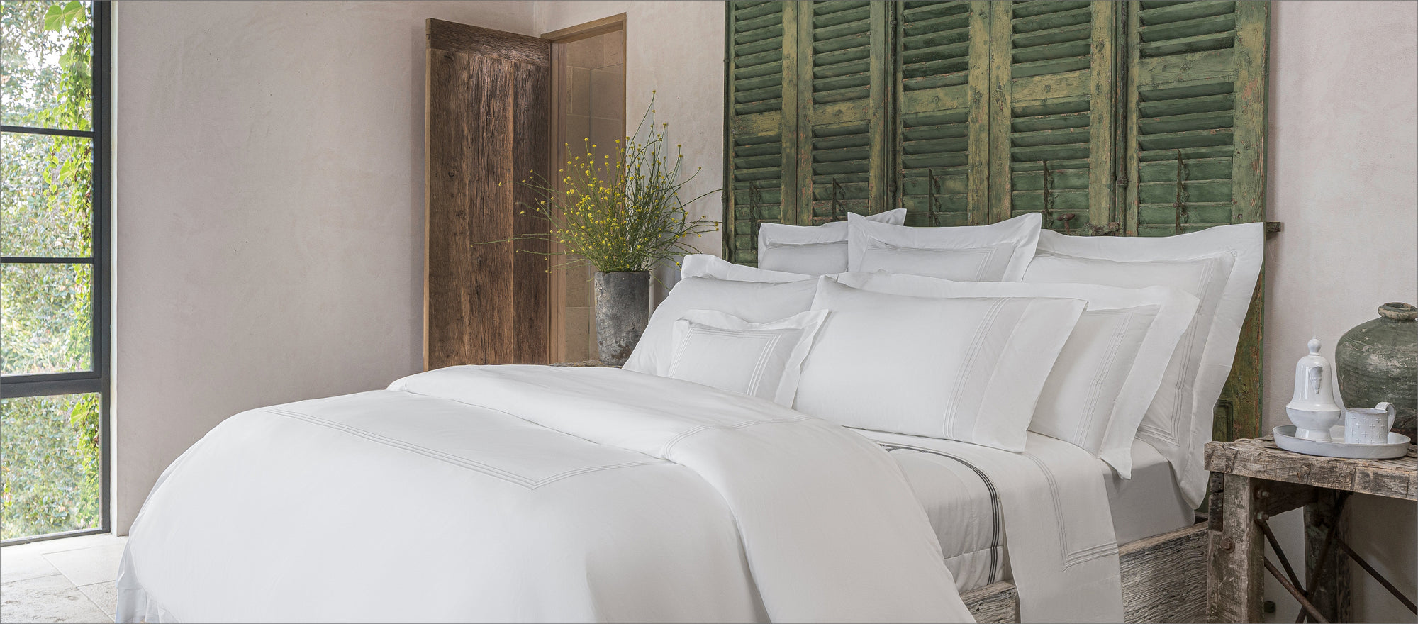 Tre Righe Bed white/white