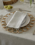 Treccia table collection in silver