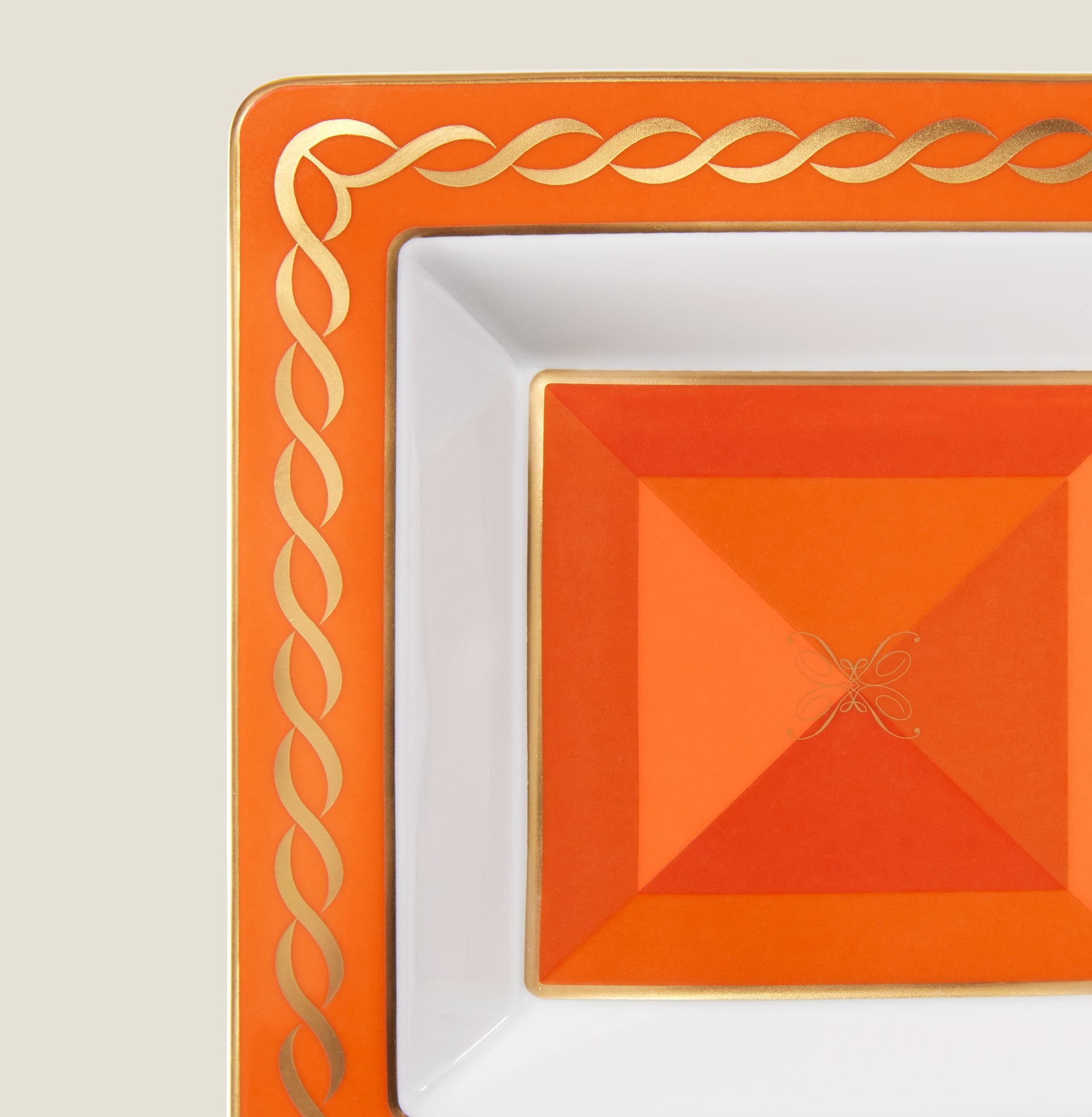 Treccia Vide Poche - Porcelain Tray | Pratesi x Ginori1735