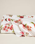 Fresia flat sheet in scarlet